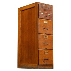 Early 20th Century Quartersawn Oak File Cabinet by Browne-Morse