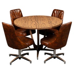 MCM Five-Piece Dining Table and Chair Set by Chromcraft