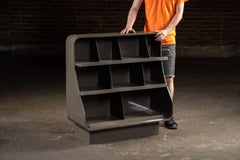 Vintage Music Store Record Display Bin in Gray