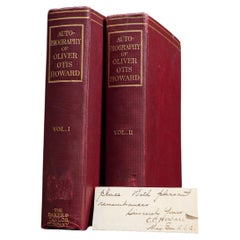 Autobiography of Oliver Otis Howard, Two-Volume Set with Signed Note