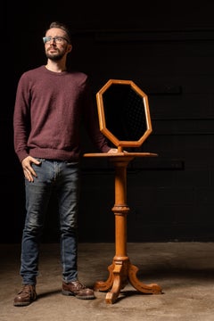 Early 20th Century Wooden Shaving Mirror