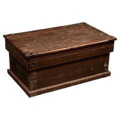 Early American Wooden Trunk