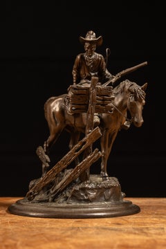 "Wanted"  Vintage Polland Bronze Sculpture; Signed and Numbered 33/50