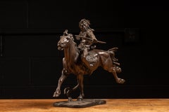 "Indian Hunter"  Vintage Weaver Bronze Franklin Mint Statue; Signed