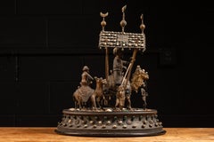 Vintage Brass Indian Procession Diorama