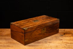 Antique English Walnut Folding Lap Desk