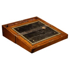 Antique English Walnut Folding Lap Desk