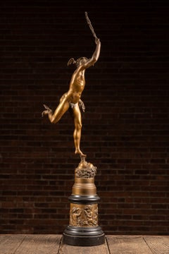 Vintage After-Giambologna Bronze "Hermes" Figure