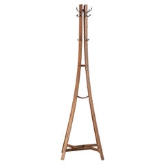 Arts & Crafts Style Oak Hall Tree