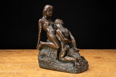 Vintage Chalkware “The Eternal Idol” Sculpture After Auguste Rodin
