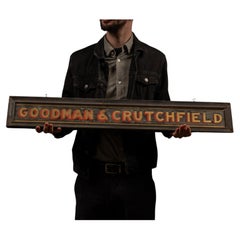 Early 20th Century Undertaker Storefront Sign