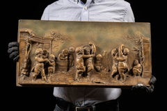 Vintage Neoclassical Cherub Ceramic Relief Plate