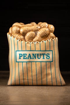 Monumental Milwaukee County Stadium Painted Vinyl Bag of Peanuts Prop