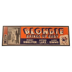 Blondie Brings Up Baby Framed Original 1939 Movie Poster