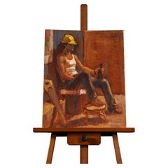 Male Figurative Study Contemporary Mog Young Park Oil Painting