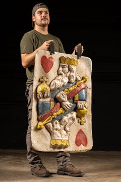 Mid-20th Century Handmade Folk Art Playing Card King Costume