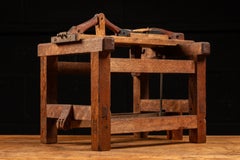 Late 19th Century Wooden Patent Model for a Foot-Powered Shoemaking