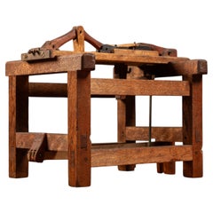 Late 19th Century Wooden Patent Model for a Foot-Powered Shoemaking