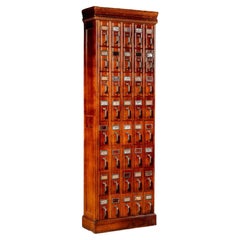 Late 19th Century Office Specialty Oak 40-Drawer Document File Cabinet