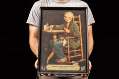 Vintage Framed Litho Cardstock Pabst Advertisement