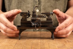 Antique Bronze Model Lathe