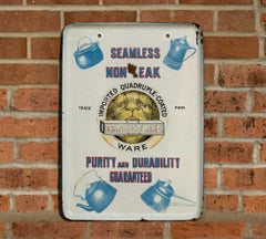 Antique Porcelain Pyrolite Advertising Sign