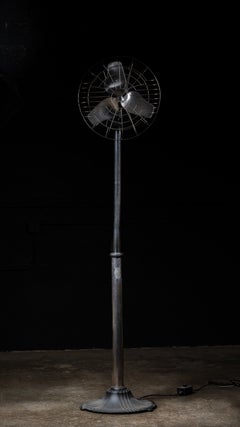 Vintage Chrome Space Age Floor Fan by Airmaster