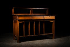 Antique Quarter-Sawn Oak Sorting Desk