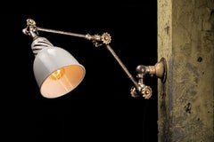 Antique Articulated Industrial Lamp