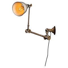 Antique Articulated Industrial Lamp
