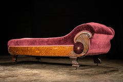 Antique Quarter Sawn Oak Chaise Lounge