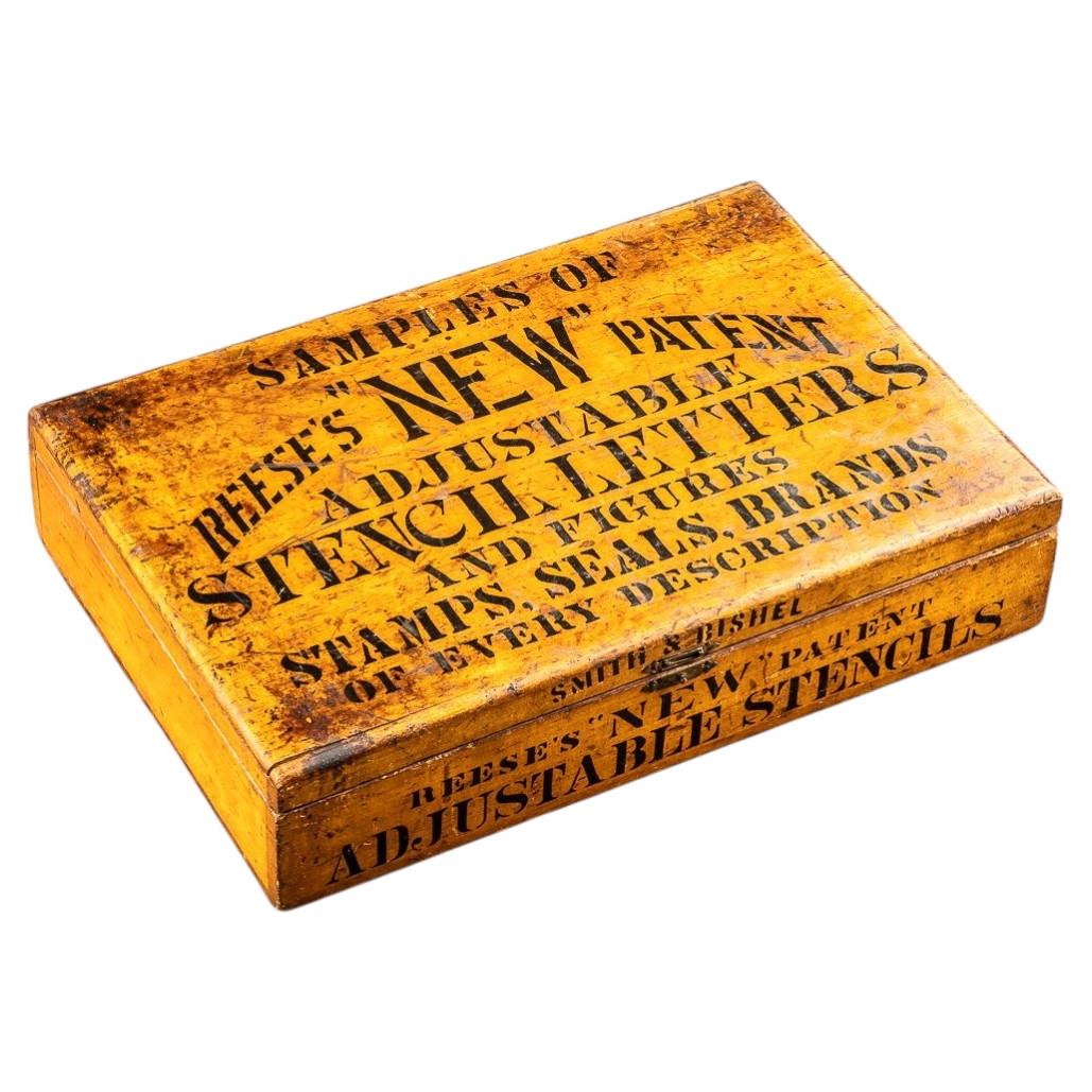 Mid 19th Century Adjustable Stencil Kit For Sale at 1stDibs