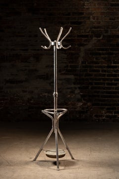 Vintage Chrometube Barbershop Coat Tree by Paidar