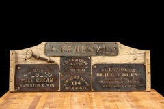 Early American Dairy Company Sign and Stencil Display