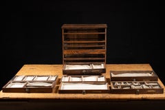 Antique Seven-Drawer Countertop Apothecary Cabinet with Divided Storage