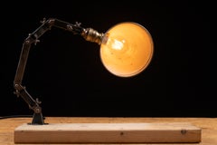 Early 20th Century Articulated Industrial Desk Lamp by American Fixture