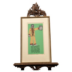 Howard Finster, « Man of Visions », tirage signé en édition limitée, 1988