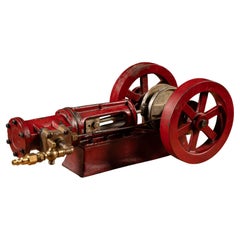 Antique Horizontal Steam Engine Demonstrator