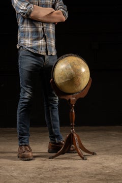 Vintage 12" Library Floor Globe by Replogle
