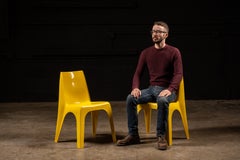 Pair of Mid-Century Modern Cycolac Chairs in Yellow