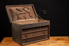 Early 20th Century Machinist's Tool Chest With Tools