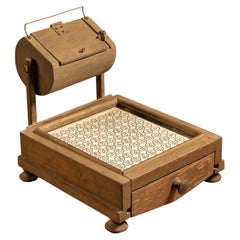 Antique Parker Brothers Lotto Game with Wooden Drum