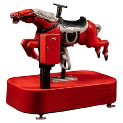 Vintage Coin-Op Carousel Horse Kiddie Ride by Carousel International