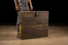 Vintage Art Institute of Chicago Shipping Box Attributed to Morley Hicks