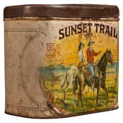 Vintage Sunset Trail Cigar Tin