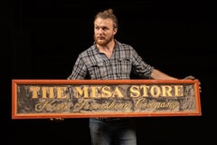 Vintage Mesa Store Hand-Painted Smaltz Trade Sign by Gaard's Graphics