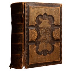 19th Century Pictorial Laurence-Nehring Family Bible with Ephemera