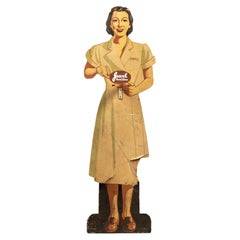 1940s-1950s Jewel Food Stores Painted Plywood Promotional Standee