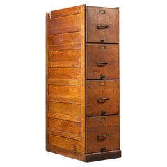 Antique Globe-Wernicke Oak Four-Drawer Document Cabinet