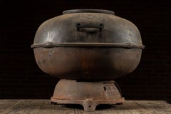 1950s Atlanta Stove Works Cast Iron Cue-Grill Charcoal Cooker